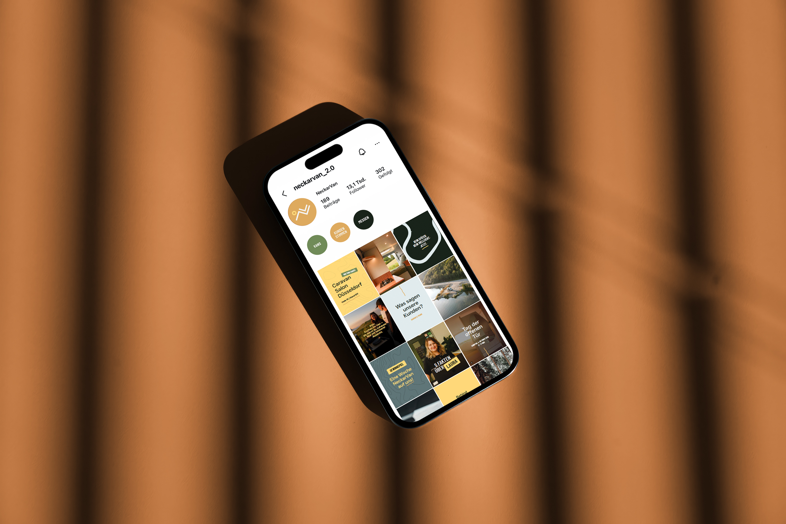 NeckarVan Social Media Feed Design